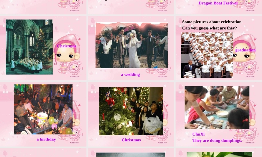 北师版英语必修1U3 Celebration--Warm-up Celebrationppt 课件