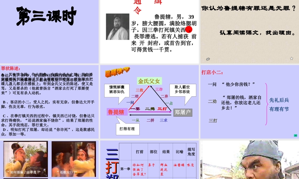 八年级语文鲁提辖拳打镇关西课件2语文版 课件