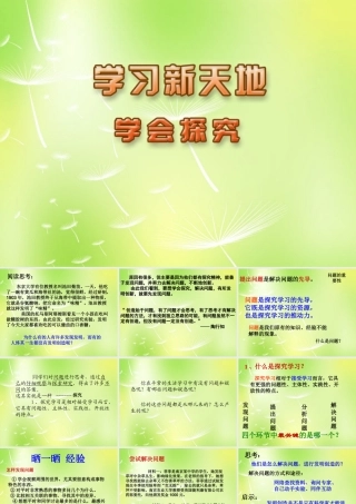 中学七年级政治上册(12.3 学会探究)课件1 苏教版 课件