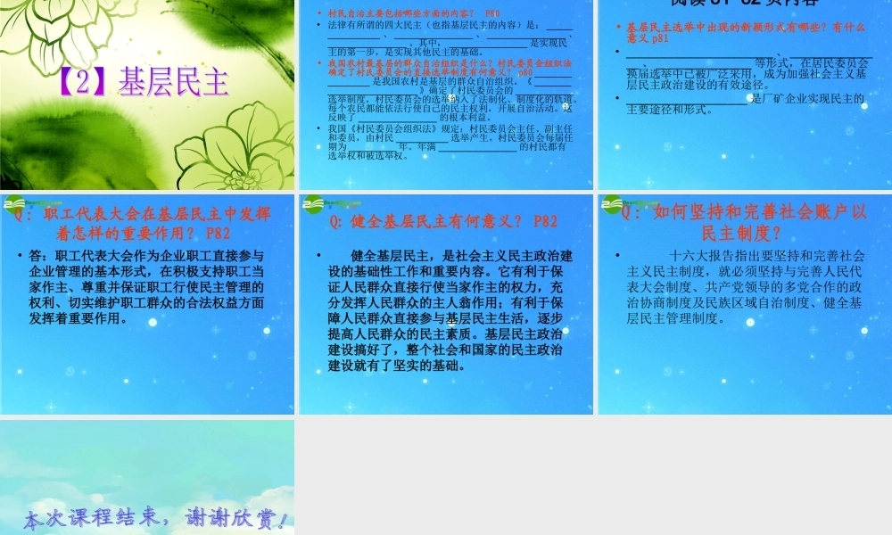 九年级政治 第十一课(神圣的一票)课件1 教科版 课件