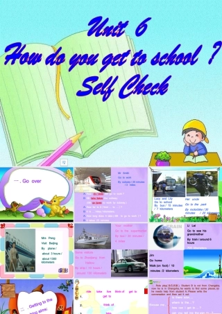 七年级英语上册 Unit 6 How do you get to school Self Check课件 鲁教版 课件