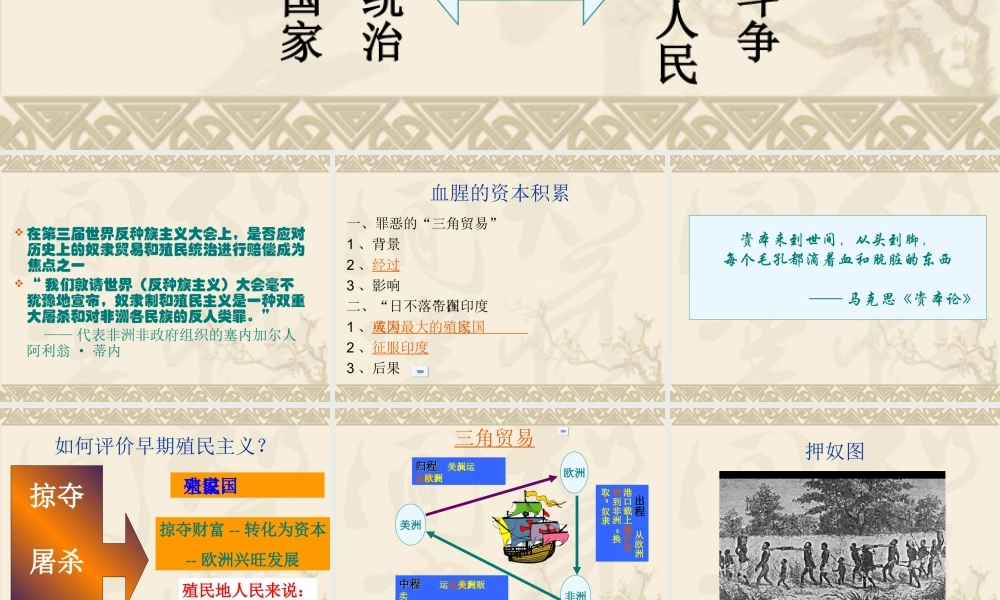初三历史血腥的资本积累 课件