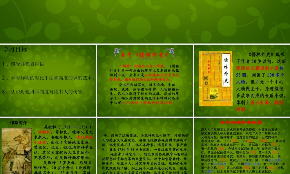 九年级语文上册 19 范进中举课件 新人教版 课件