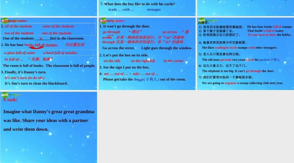 八年级英语上册 Unit 7 Enioy Your Hobby Lesson 54课件 冀教版 课件