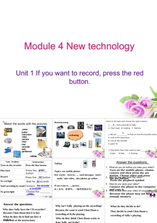 八年级英语上册 Module 4 Unit1课件 人教新目标版 课件