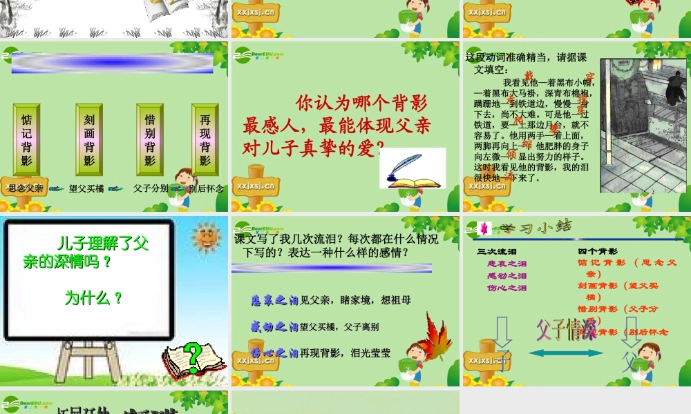 七年级语文上册 第5课(背影)课件 北师大版 课件