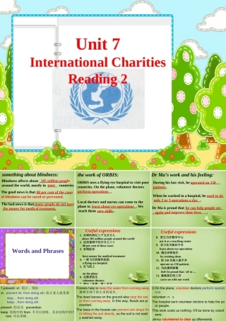 八年级英语下册 Unit 7 International Charities Reading 2课件 (新版)牛津版 课件