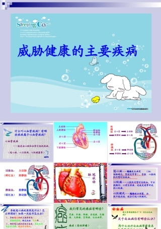 威胁健康的主要疾病 八年级生物上第18章第2节威胁健康的主要疾病课件苏教版 八年级生物上第18章第2节威胁健康的主要疾病课件苏教版