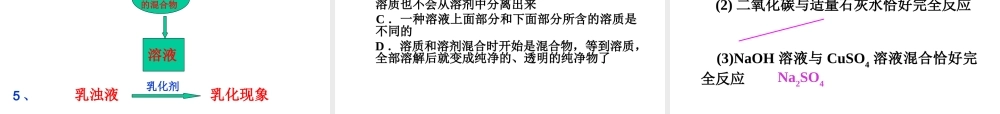 新课标初三化学溶液的形成 课件