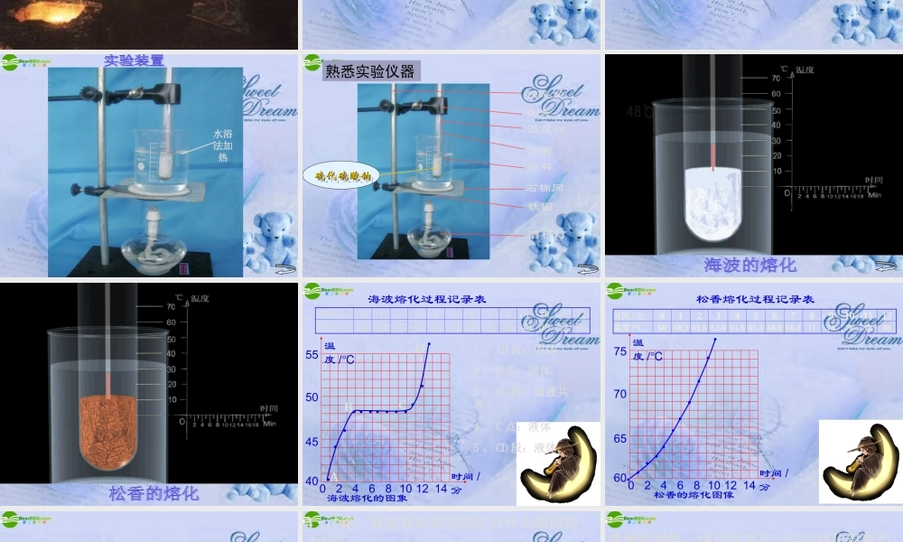 八年级物理上册 熔化和凝固课件 北师大版 课件