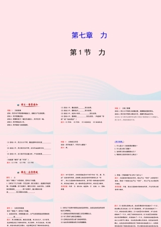 八年级物理下册 第七章 第1节 力课件 (新版)新人教版 课件