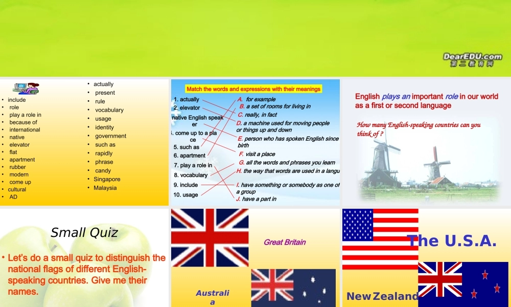 新课标 人教版 高一 book 1 unit 2 reading 课件