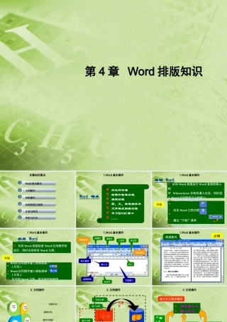 初中信息技术(第4章 Word排版知识)课件 新人教版 课件