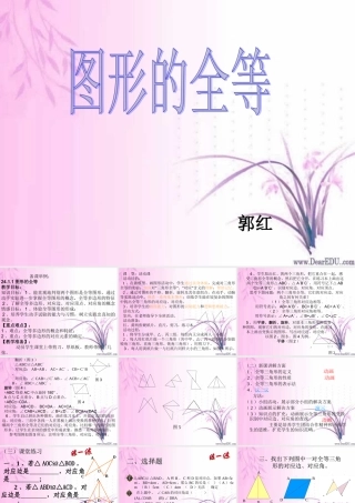 图形的全等第二十四章课件示例二 课件