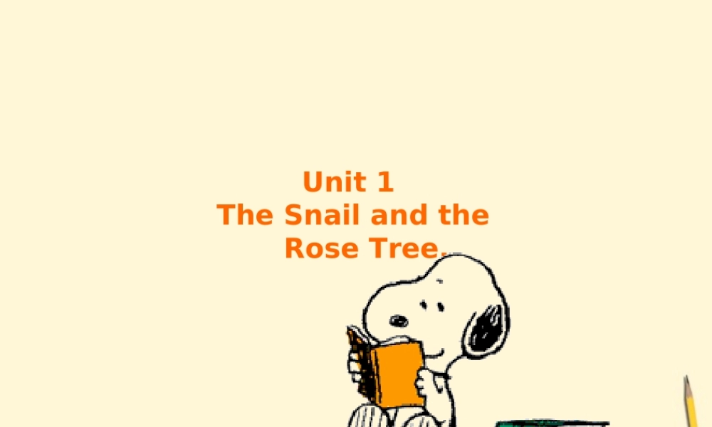 八年级英语下册 Unit 1 The Snail and the Rose Tree复习课件 北京课改版 课件