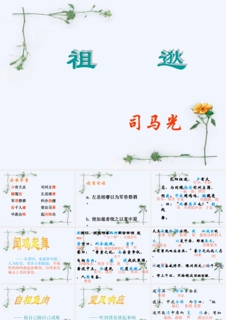 七年级语文下册 第28课(祖逖)课件 北京课改版 课件