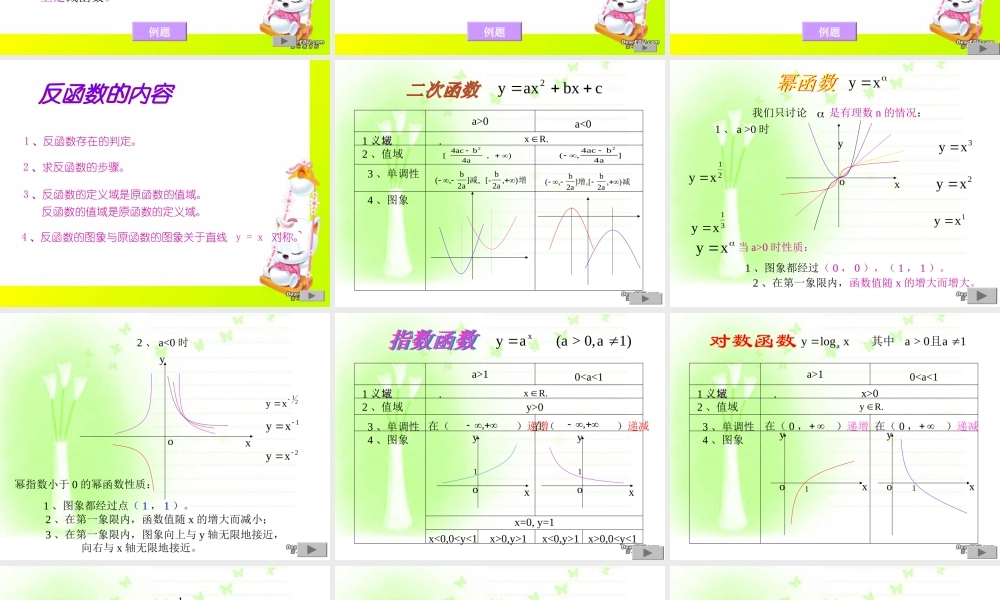 函数复习 高三数学上学期期中考试复习课件集 人教版 高三数学上学期期中考试复习课件集 人教版