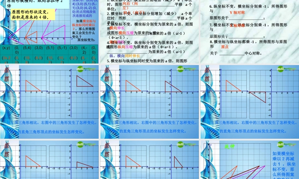 八年级数学上册(变化的鱼)课件 北师大版 课件