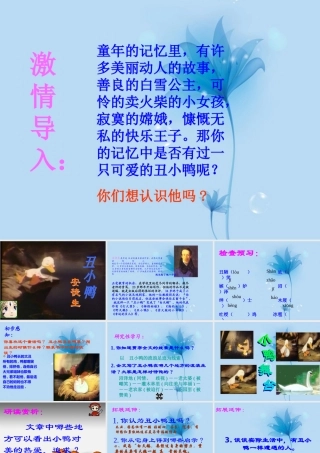 中学七年级语文下册(丑小鸭)课件 新人教版 课件