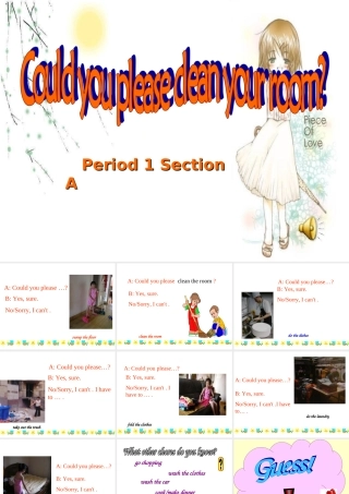 八年级英语 Unit11 Could you clean your room section A课件