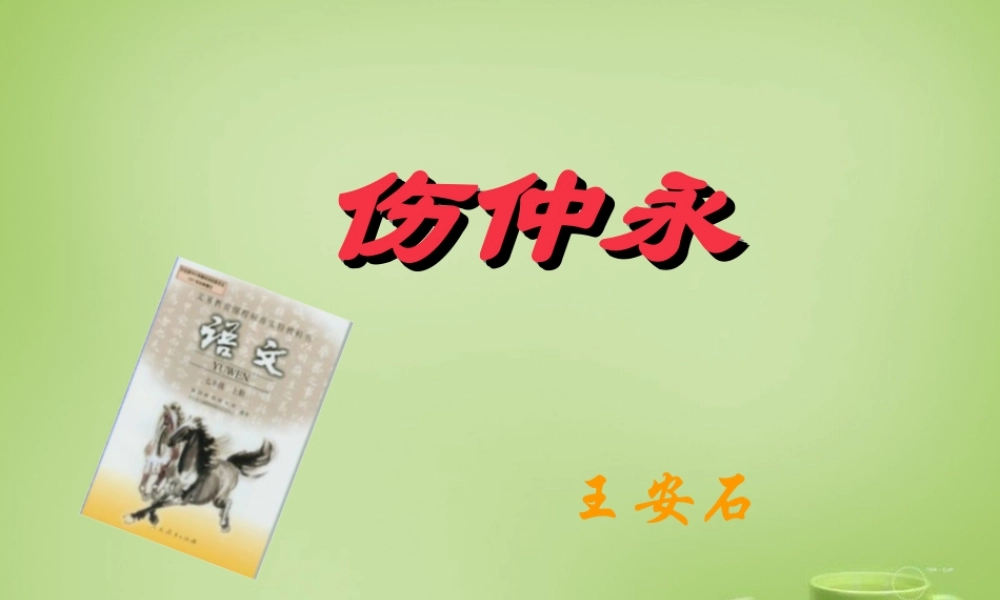 初中七年级语文下册 第5课( 伤仲永)课件 新人教版 课件