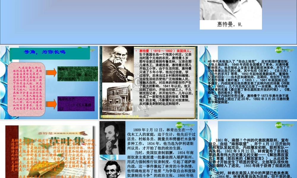 七年级语文下册(啊，船长，我的船长哟！)课件 北师大版 课件