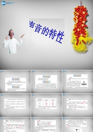 中学八年级物理上册 2.2 声音的特性课件 (新版)新人教版