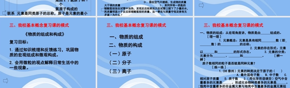 中考化学复习专题一 基本概念课件