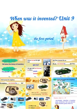 九年级英语第九册  unit 9when was it invented 教学课件 人教新目标版 课件