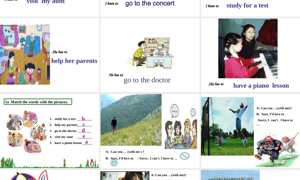 八年级英语上Unit5 Period 1 课件2人教版 课件