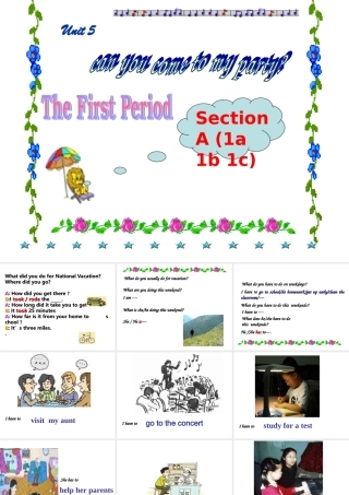 八年级英语上Unit5 Period 1 课件2人教版 课件