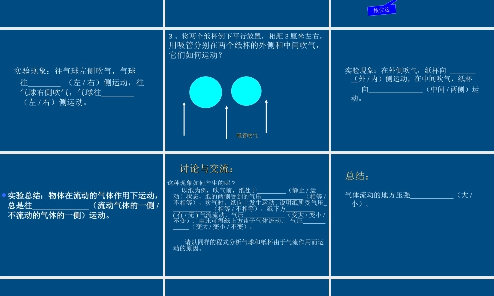 八年级物理下册 教师竞赛作品 流体的压强2课件 苏科版 课件