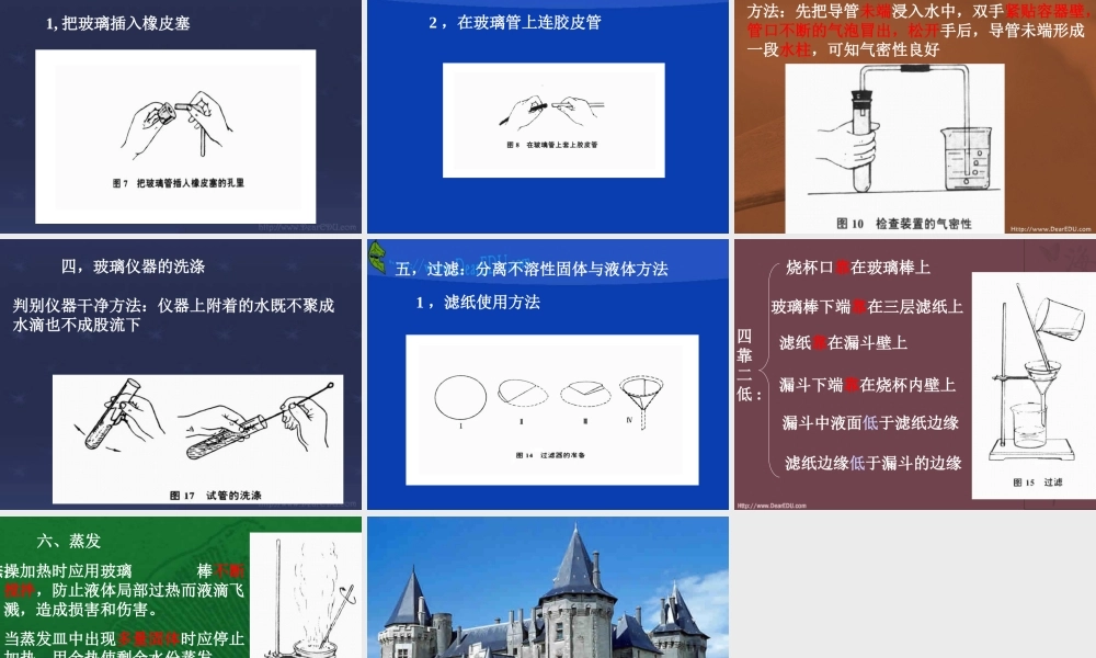 初中化学实验操作 上教版 课件