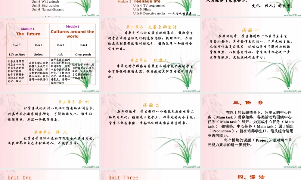 初中英语9B介绍 新课标 人教版 课件