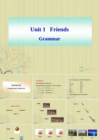 八年级英语上册(Unit 1 Friends)Grammar课件 牛津译林版 课件