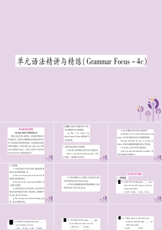 九年级英语全册 Unit 9 I like music that I can dance to语法精讲与精练作业课件 (新版)人教新目标版 课件