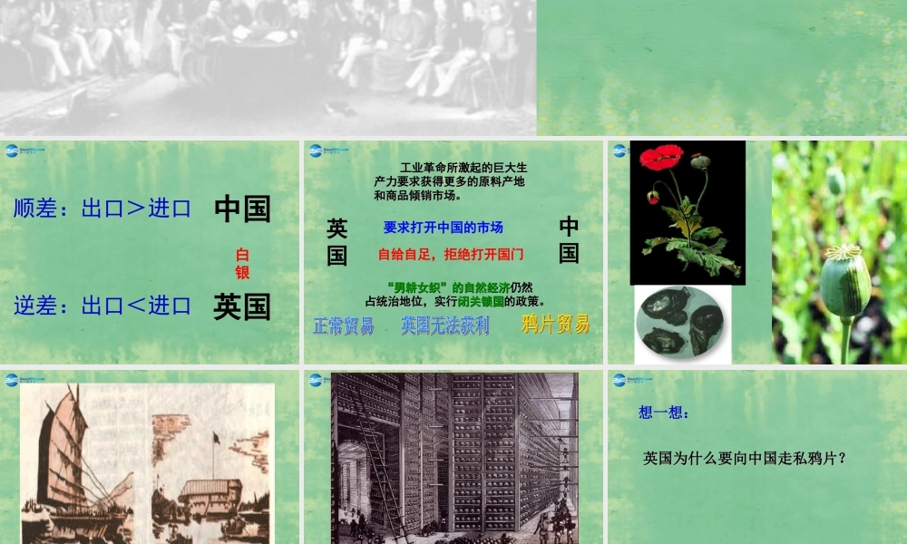 八年级历史上册 第一单元 第1课 鸦片战争鸦片战争课件 新人教版 课件