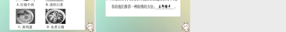 中考化学准点备考复习 第一部分 教材系统复习 第12讲 化学与生活复习作业课件 新人教版 课件