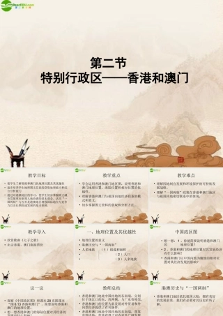 八年级地理下册 第二节特别行政区—香港和澳门课件 人教新课标版 课件
