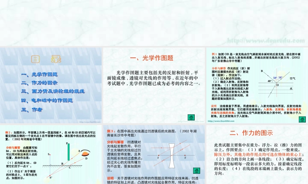 新课标初三物理怎样解答物理作图题 课件