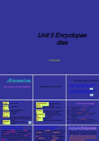 七年级英语上：Unit 5 Encyclopaedias Language课件上海牛津版 课件
