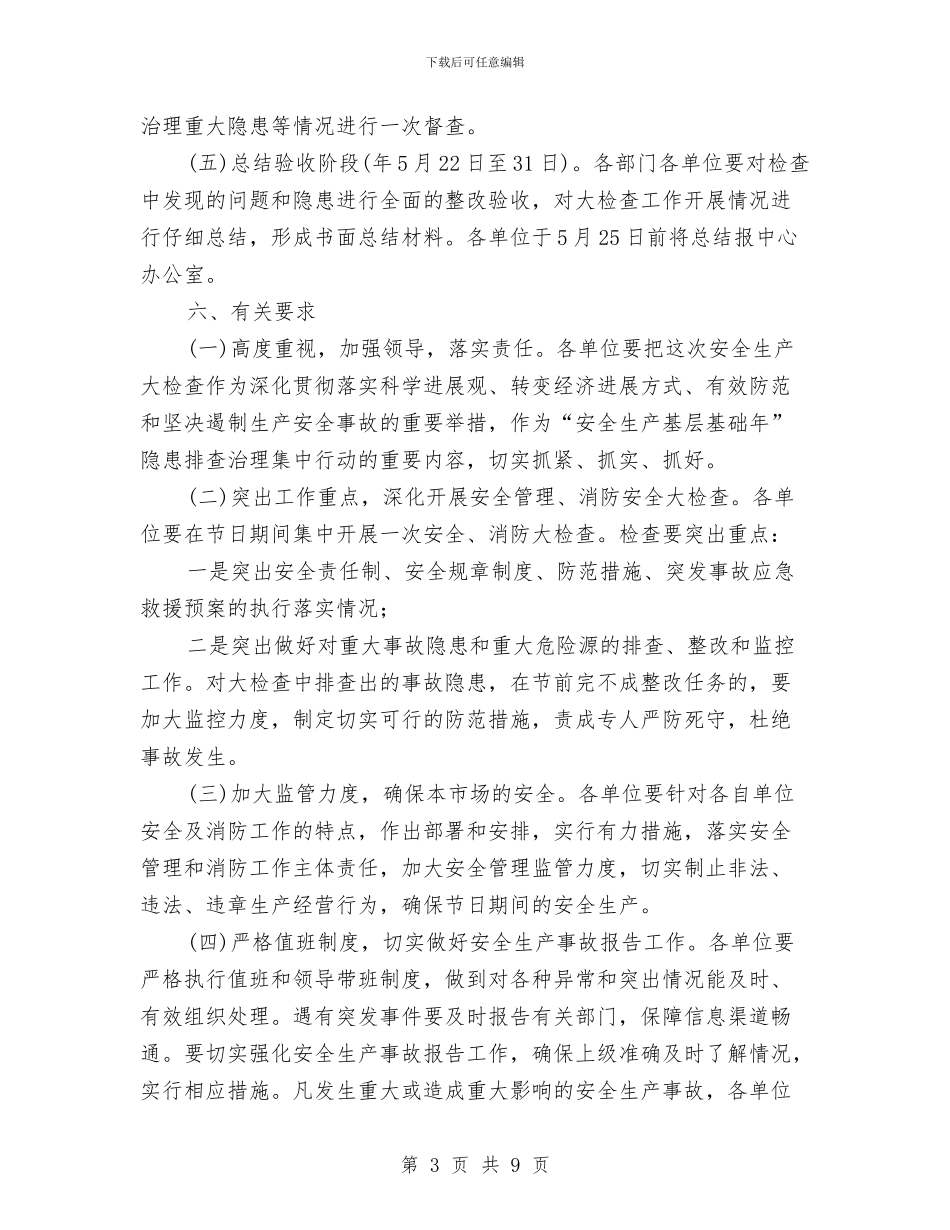 市委办市场建设中心安全检查通知与市委办政务督查工作通知汇编_第3页