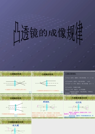 八年级物理 凸透镜成像规律及其应用 ppt 课件