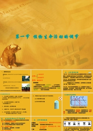 八年级科学上册 第六章第一节植物生命活动的调节课件 华东师大版 课件