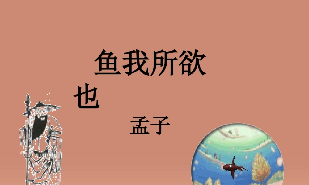 九年级语文下册 第19课(鱼我所欲也)课件2 新人教版 课件
