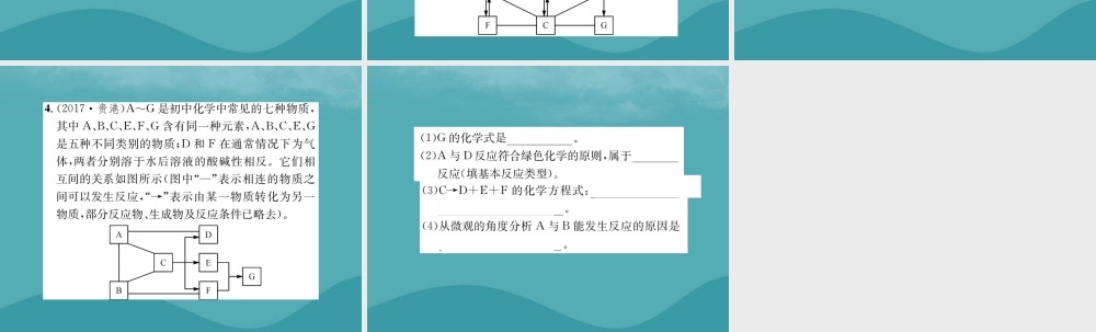 广西中考化学 中考6大题型轻松搞定 题型复习(二)推断题之4 含同一种元素型课件