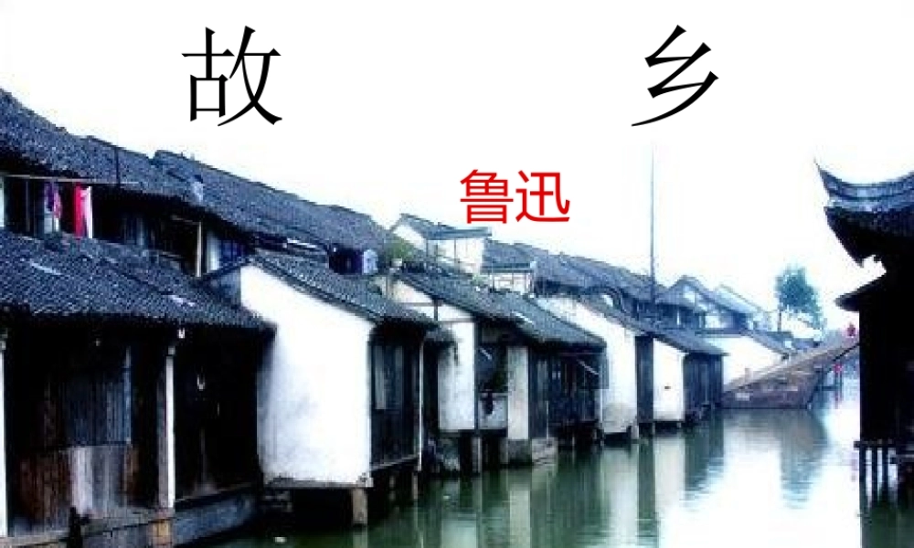 九年级语文上册(故乡)课件 苏教版 课件