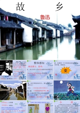 九年级语文上册(故乡)课件 苏教版 课件