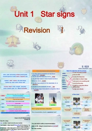 九年级英语Unit1 Revision 牛津英语 课件