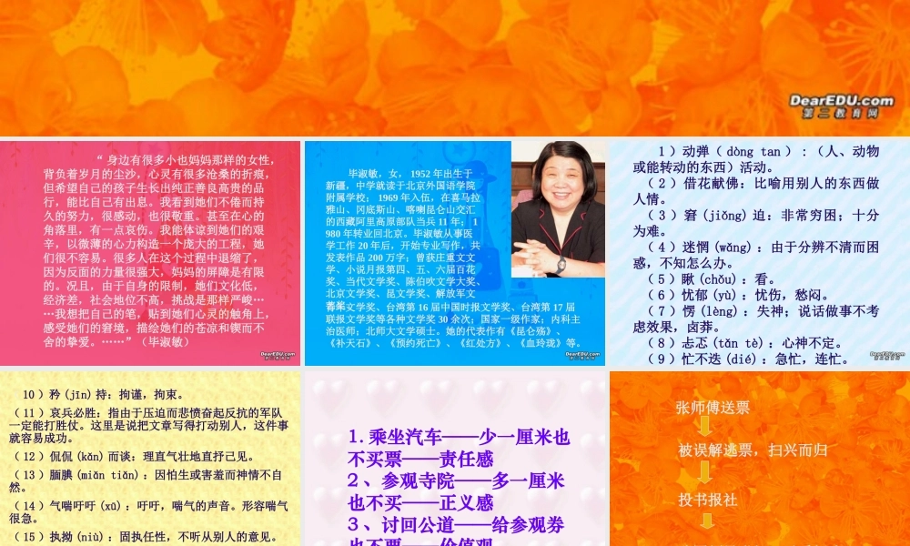 九年级语文一厘米 语文版 课件